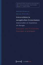 book Universitäten in europäischen Grenzräumen / Universités et frontières en Europe: Konzepte und Praxisfelder / Concepts et pratiques