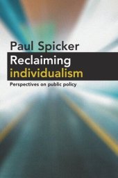 book Reclaiming Individualism: Perspectives on Public Policy