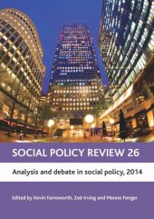 book Social Policy Review 26: Analysis and Debate in Social Policy, 2014