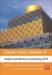 book Social Policy Review 27: Analysis and Debate in Social Policy, 2015