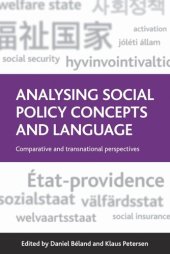 book Analysing Social Policy Concepts and Language: Comparative and Transnational Perspectives