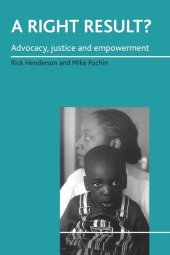 book A right result?: Advocacy, justice and empowerment