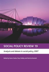 book Social Policy Review 19: Analysis and debate in social policy, 2007