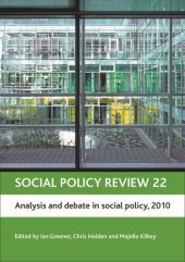 book Social policy review 22: Analysis and debate in social policy, 2010