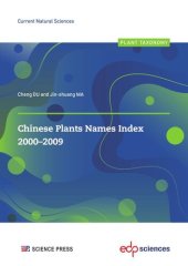 book Chinese Plants Names Index 2000-2009