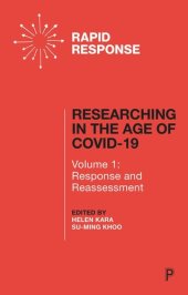 book Researching in the Age of COVID-19: Volume I: Response and Reassessment