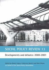 book Social Policy Review 13: Developments and debates: 2000-2001