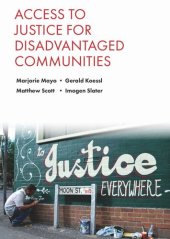 book Access to Justice for Disadvantaged Communities