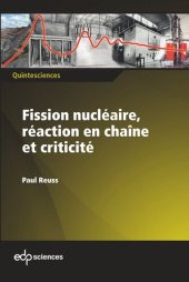 book Fission nucléaire, réaction en chaîne et criticité