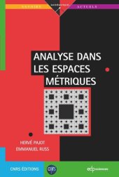 book Analyse dans les espaces métriques