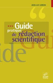 book Guide pratique de rédaction scientifique