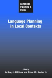 book Language Planning and Policy: Language Planning in Local Contexts