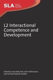 book L2 Interactional Competence and Development