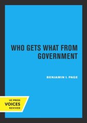 book Who Gets What from Government