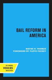 book Bail Reform in America