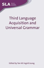 book Third Language Acquisition and Universal Grammar