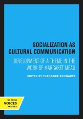 book Socialization as Cultural Communication