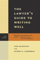 book The Lawyer's Guide to Writing Well