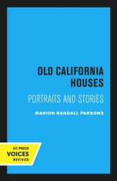 book Old California Houses