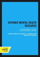 book Hispanic Mental Health Research: A Reference Guide