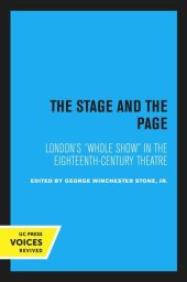 book The Stage and the Page