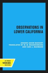 book Observations in Lower California