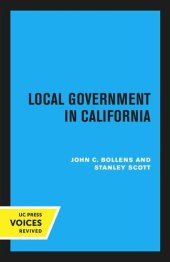 book Local Government in California