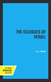 book The Eclogues of Vergil