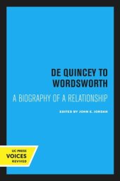 book De Quincey to Wordsworth