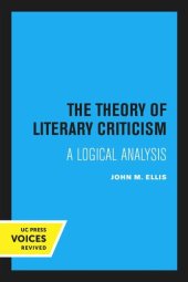 book The Theory of Literary Criticism