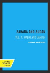 book Sahara and Sudan. Vol. 4 Sahara and Sudan IV: Wadai and Darfur