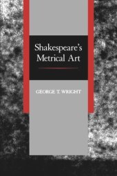 book Shakespeare's Metrical Art