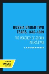 book Russia Under Two Tsars, 1682–1689