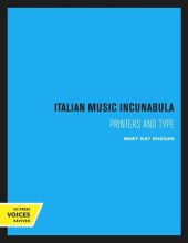 book Italian Music Incunabula