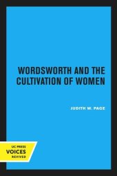 book Wordsworth and the Cultivation of Women