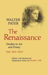 book The Renaissance: Studies in Art and Poetry. The 1893 Text