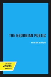 book The Georgian Poetic