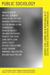 book Public Sociology: Fifteen Eminent Sociologists Debate Politics and the Profession in the Twenty-first Century