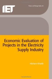 book Economic Evaluation of Projects in the Electricity Supply Industry 