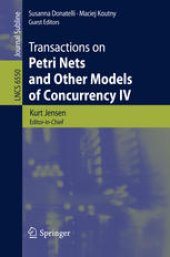 book Transactions on Petri Nets and Other Models of Concurrency IV 