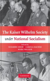 book The Kaiser Wilhelm Society under National Socialism