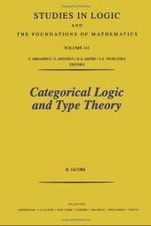 book Categorical Logic and Type Theory