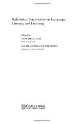 book Bakhtinian Perspectives on Language, Literacy, and Learning 