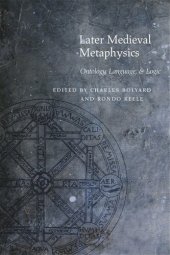 book Later Medieval Metaphysics: Ontology, Language, and Logic