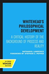 book Whitehead’s Philosophical Development