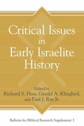 book Critical Issues in Early Israelite History