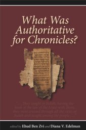 book What Was Authoritative for Chronicles?