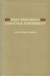 book Walt Whitman's Language Experiment