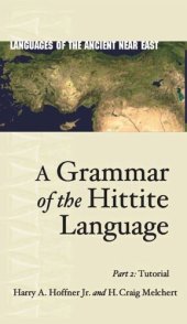 book A Grammar of the Hittite Language: Part 2: Tutorial