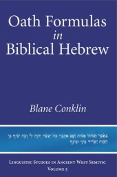 book Oath Formulas in Biblical Hebrew